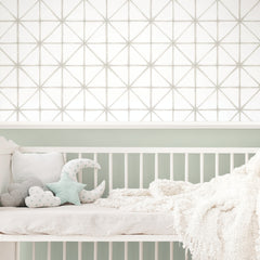 Modern Abstract Peel and Stick Wallpaper in a room setting