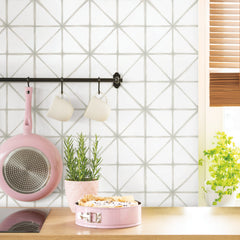 Modern Abstract Peel and Stick Wallpaper in a room setting