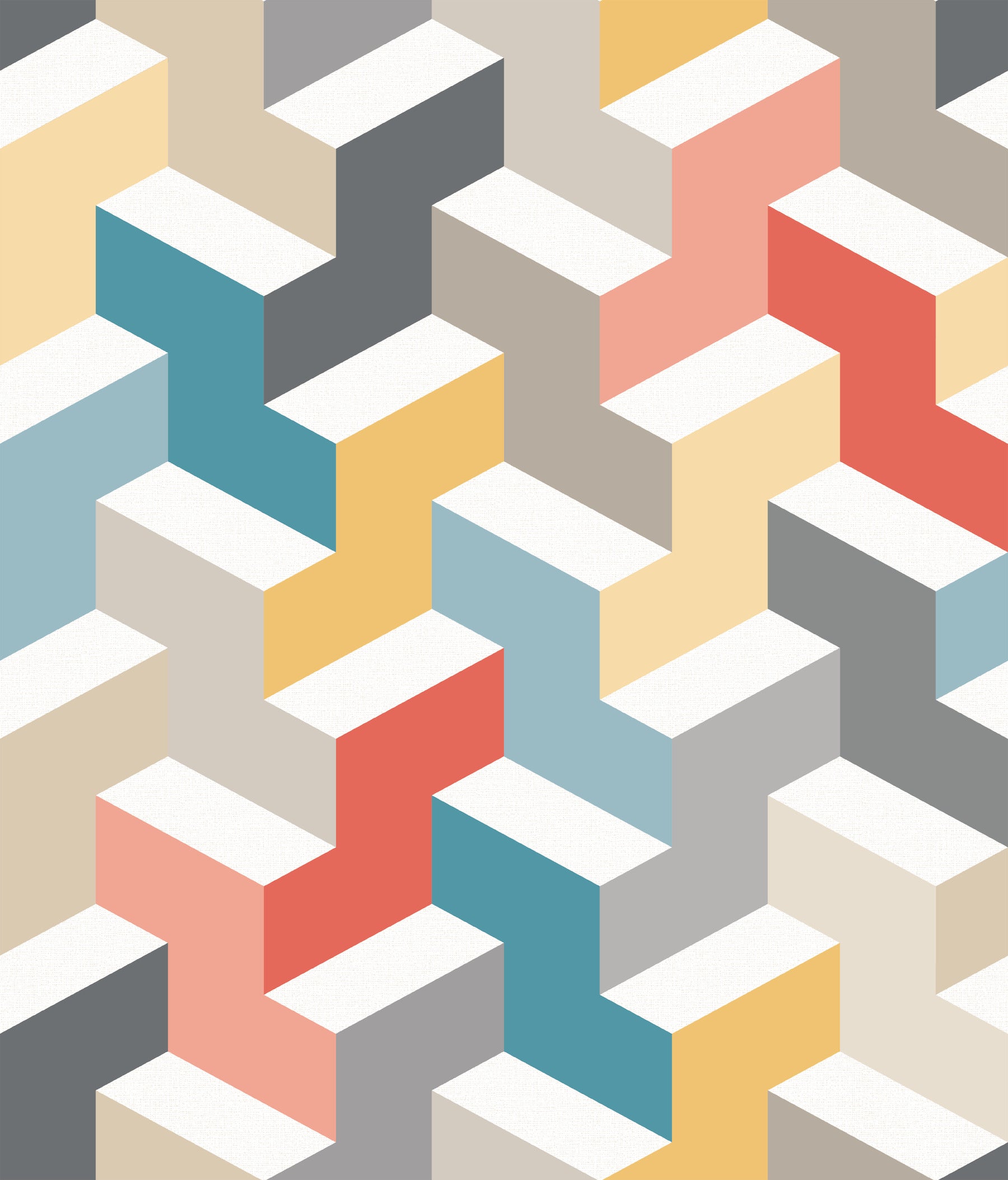 3D Steps Peel and Stick Wallpaper by WallPops