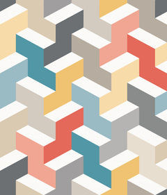3D Steps Peel and Stick Wallpaper by WallPops