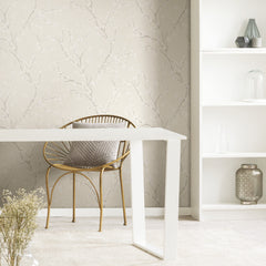 Cherry Blossom Peel and Stick Wallpaper in a room setting