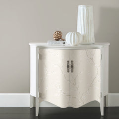 Cherry Blossom Peel and Stick Wallpaper in a room setting