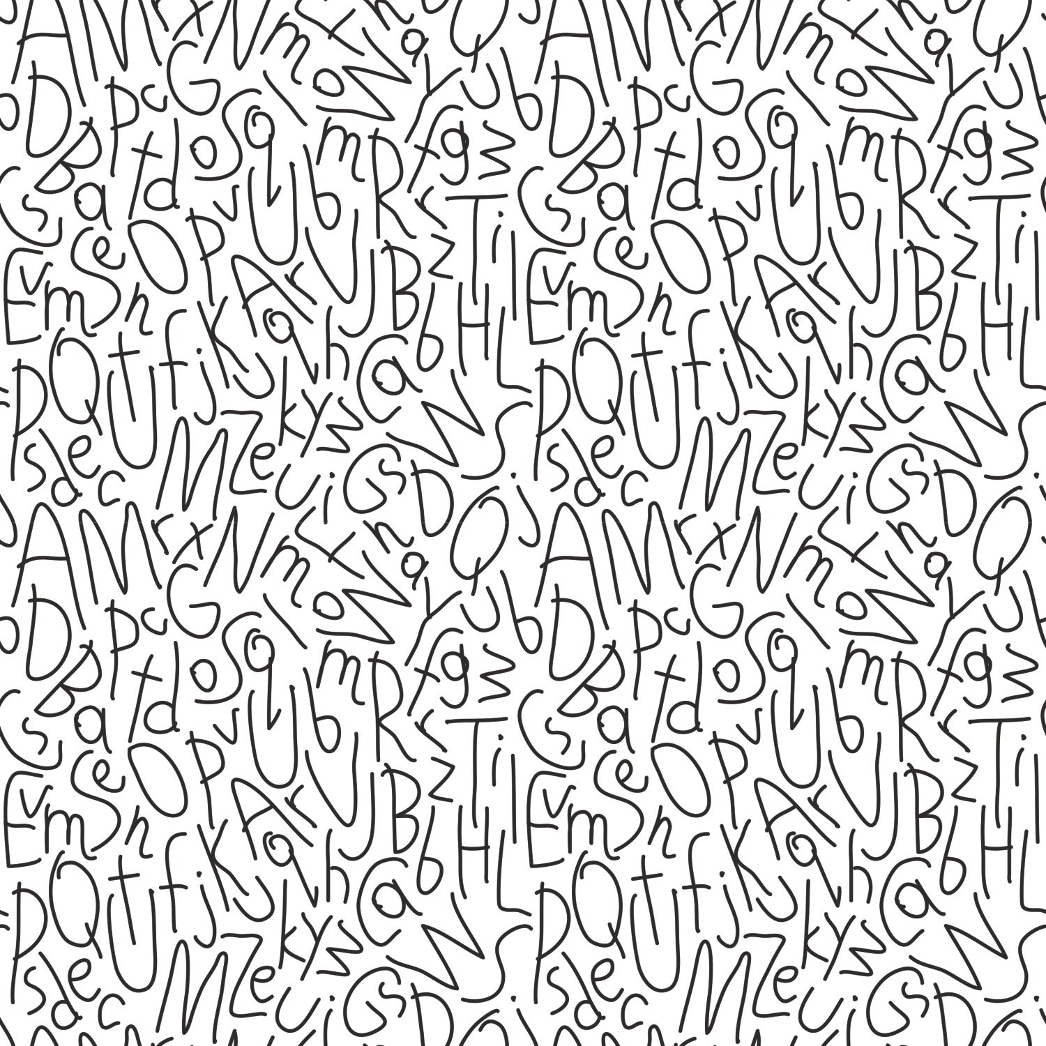 Alphabet Jumble Peel and Stick Wallpaper by WallPops