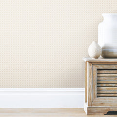 Caning Peel and Stick Wallpaper in a room setting