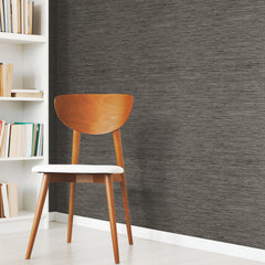 Faux Grasscloth Peel and Stick Wallpaper in a room setting