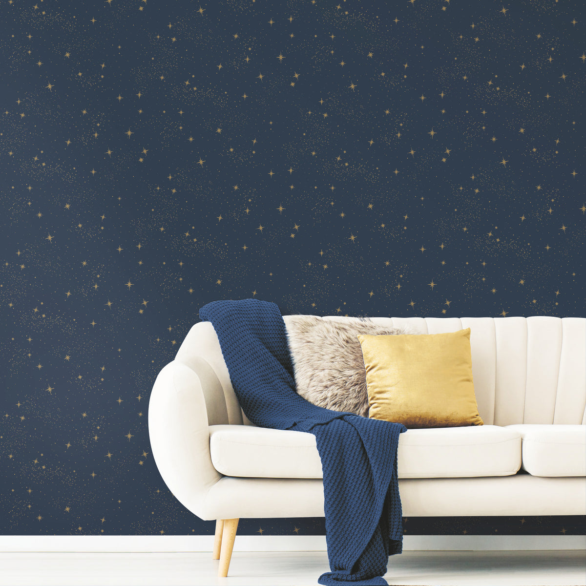 Upon A Star P&S Wallpaper in a room setting