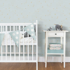 Upon A Star P&S Wallpaper in a room setting