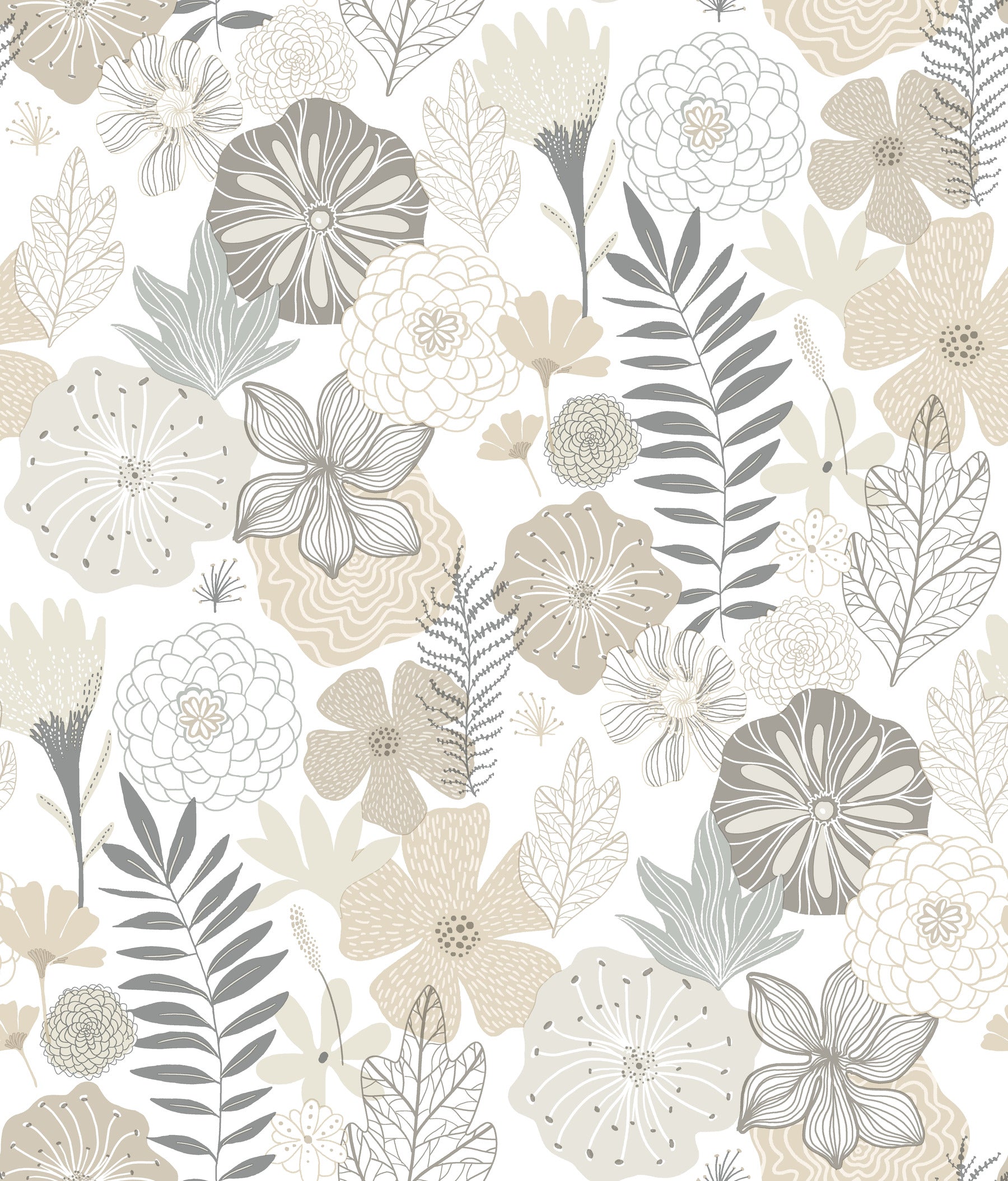 Perennial Blooms Peel and Stick Wallpaper by WallPops