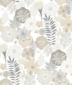 Perennial Blooms Peel and Stick Wallpaper by WallPops