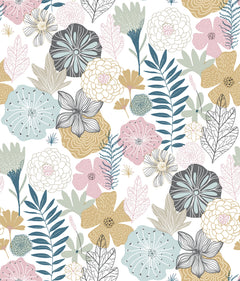 Perennial Blooms Peel and Stick Wallpaper by WallPops