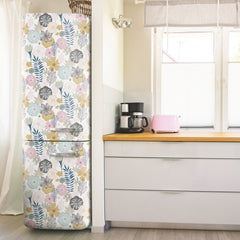Perennial Blooms Peel and Stick Wallpaper in a room setting