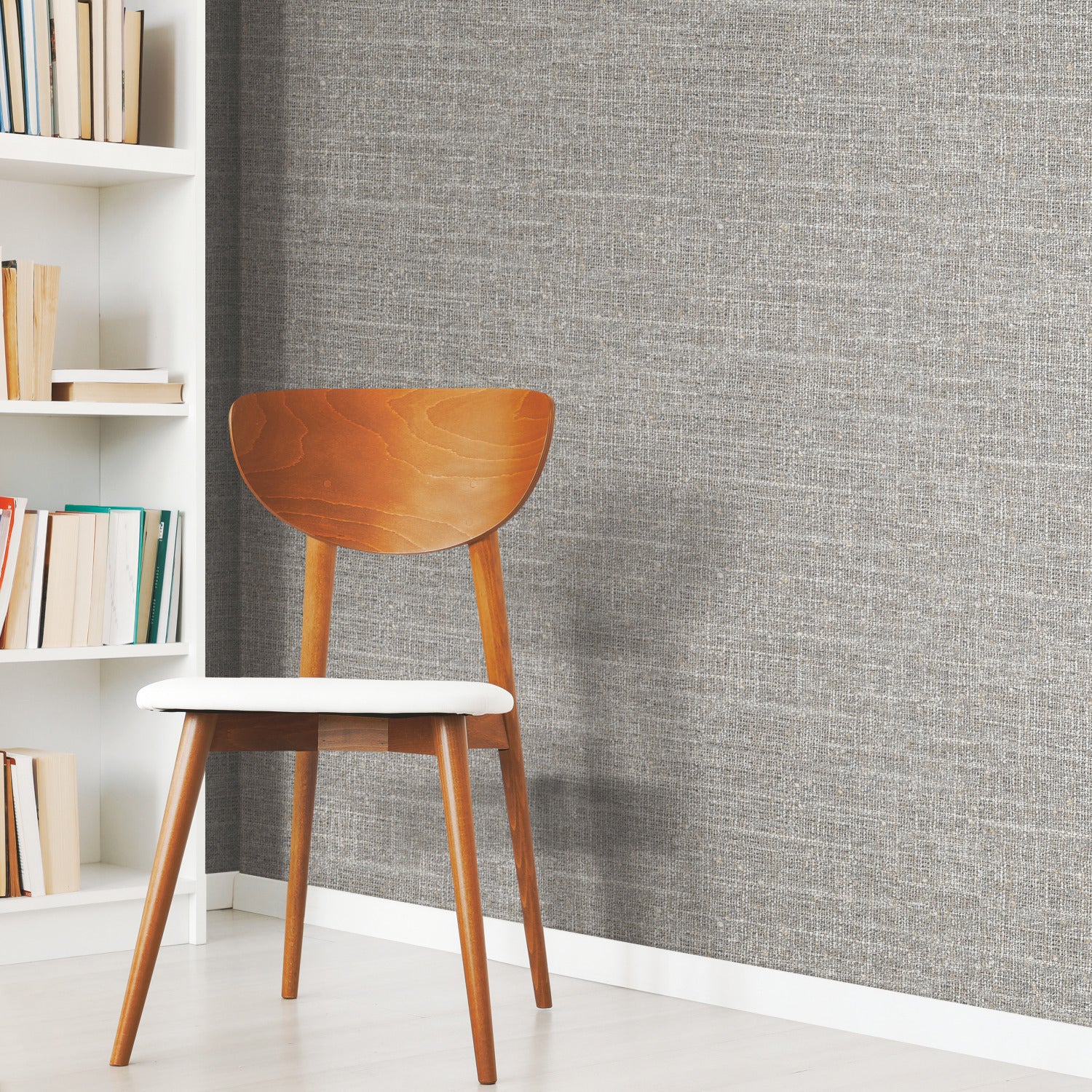 Tweed P&S Wallpaper in a room setting