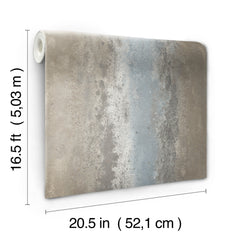 Oxidized Metal Peel and Stick Wallpaper - dimensions