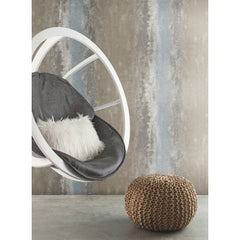 Oxidized Metal Peel and Stick Wallpaper in a room setting