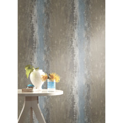 Oxidized Metal Peel and Stick Wallpaper in a room setting