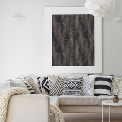 Debonair Geometric Peel and Stick Wallpaper in a room setting