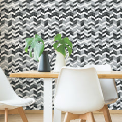 Paul Brent Watercolor Chevron Peel and Stick Wallpaper