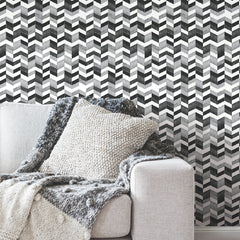 Paul Brent Watercolor Chevron Peel and Stick Wallpaper