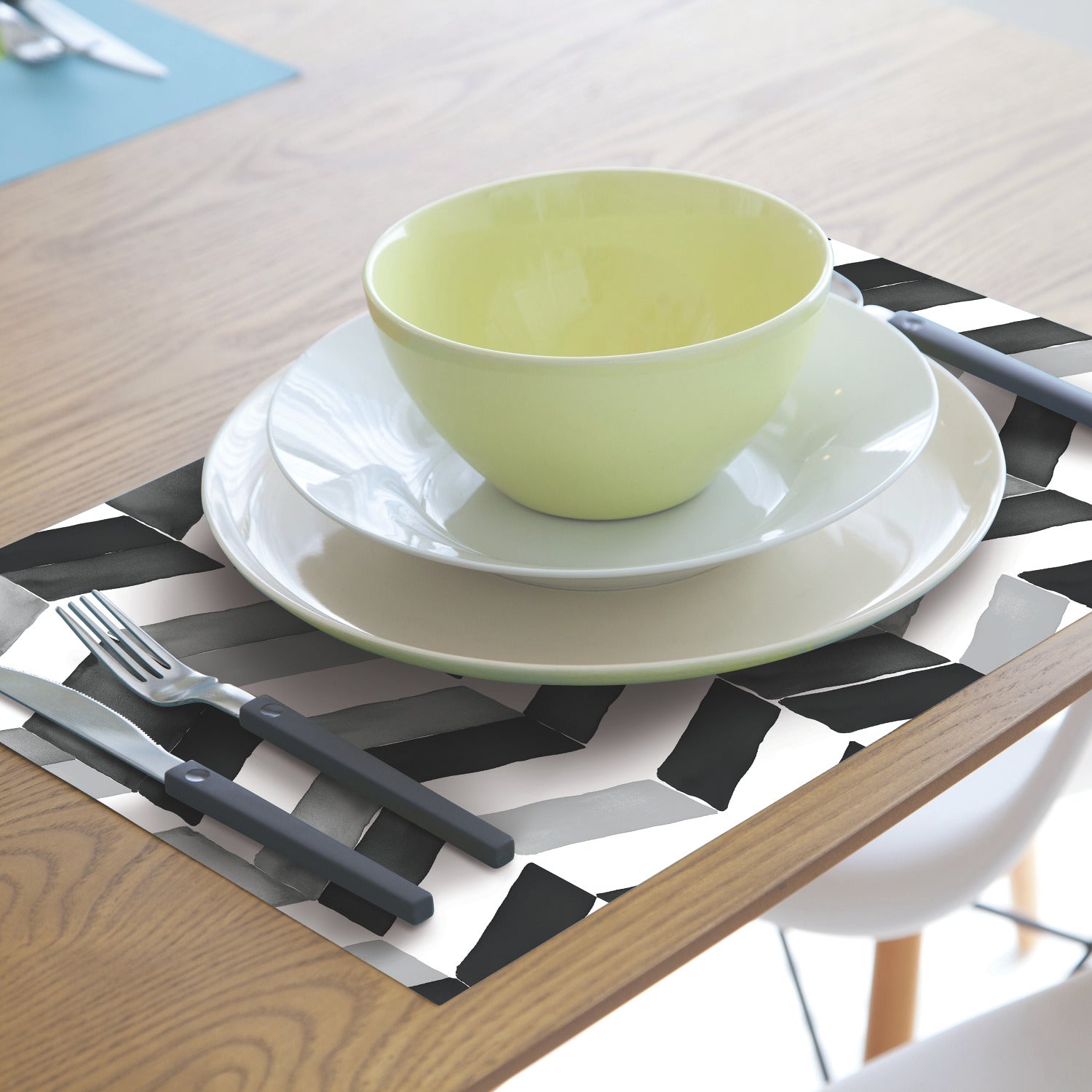 Paul Brent Watercolor Chevron Peel and Stick Wallpaper