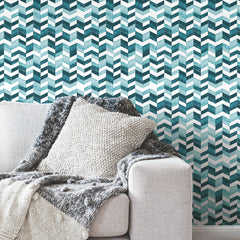 Paul Brent Watercolor Chevron Peel and Stick Wallpaper