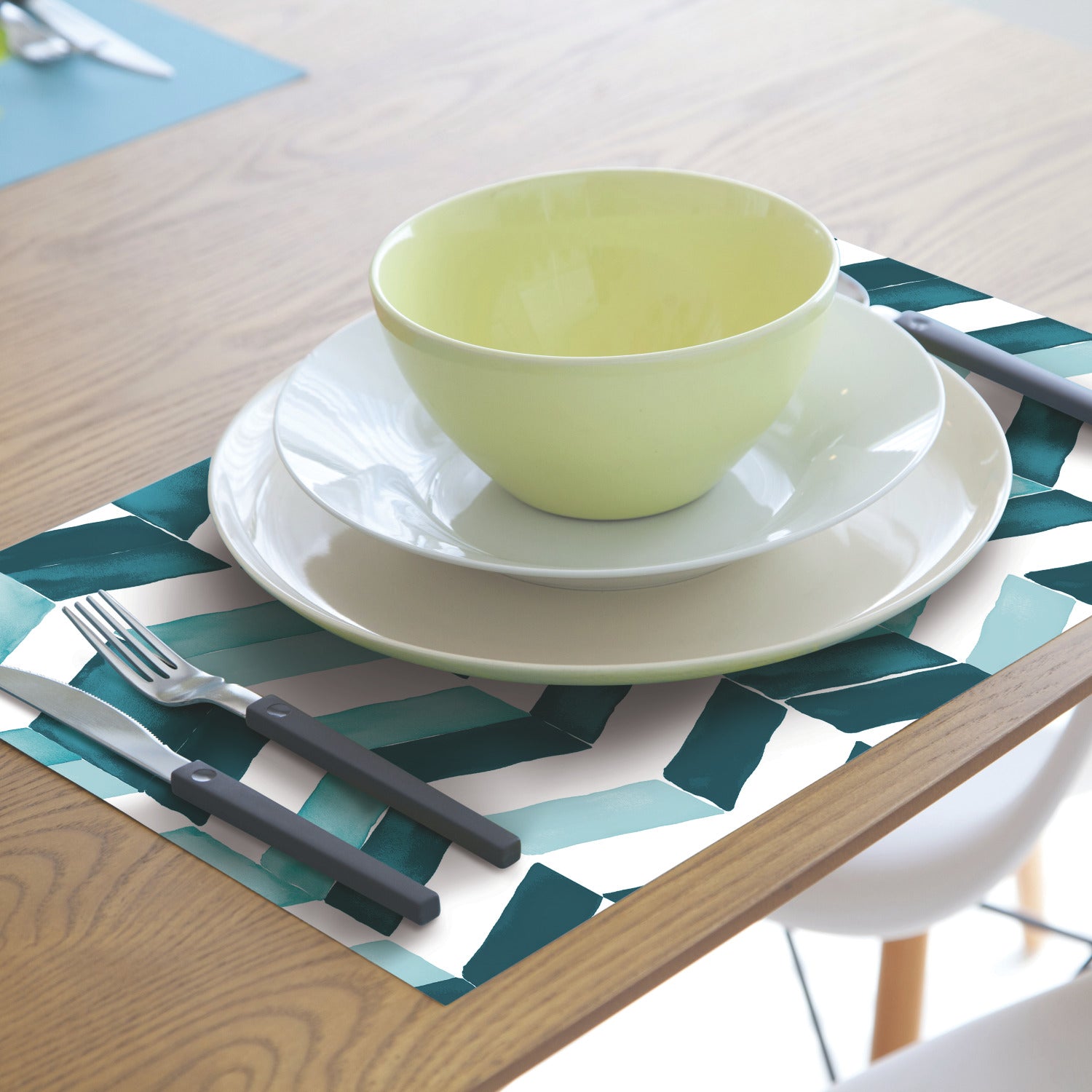 Paul Brent Watercolor Chevron Peel and Stick Wallpaper