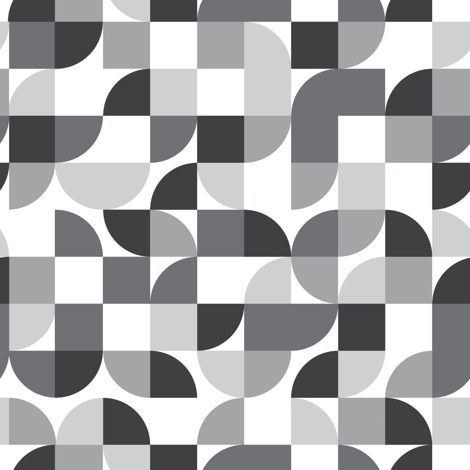 Mid-Century Geometric Peel and Stick Wallpaper by WallPops