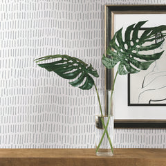 Tick Mark Peel and Stick Wallpaper in a room setting