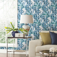 Lucky Bamboo Peel and Stick Wallpaper in a room setting
