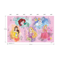 Disney Princesses Peel and Stick Mural - panels