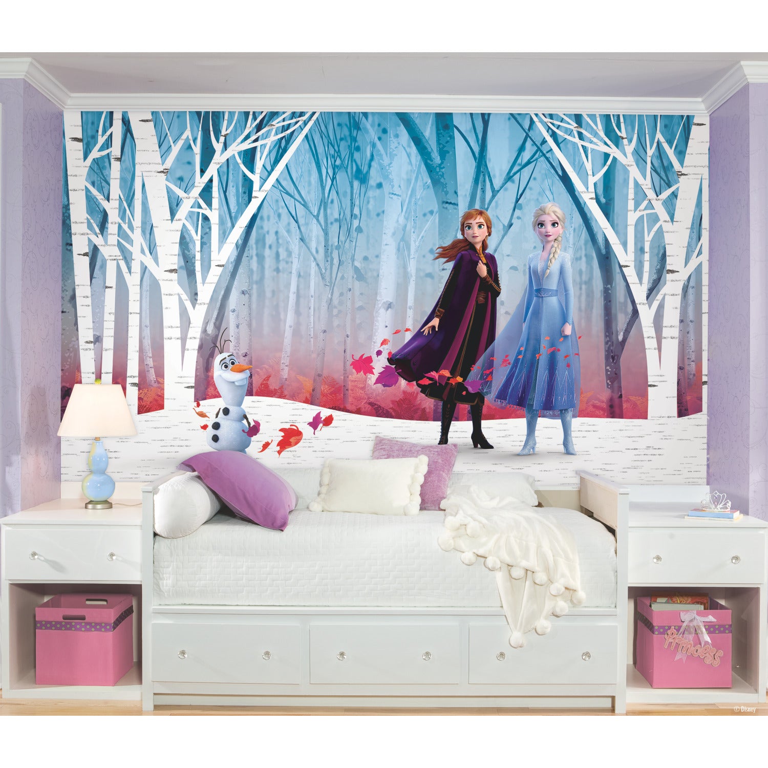 Frozen Woodland Tree Peel & Stick Wall Murals