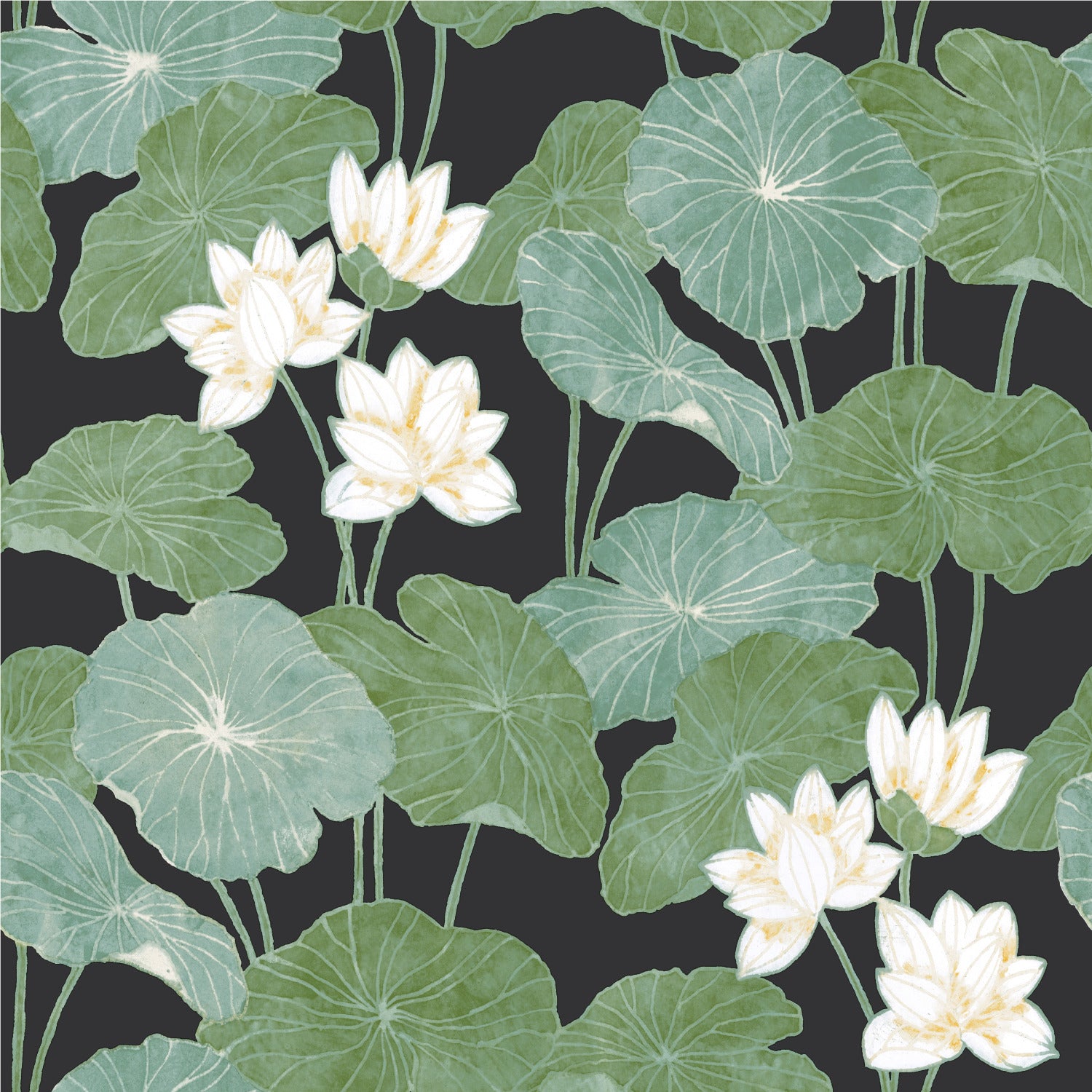 Lily Pad Peel and Stick Wallpaper by WallPops