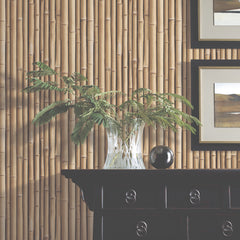 Bamboo Peel and Stick Wallpaper in a room setting