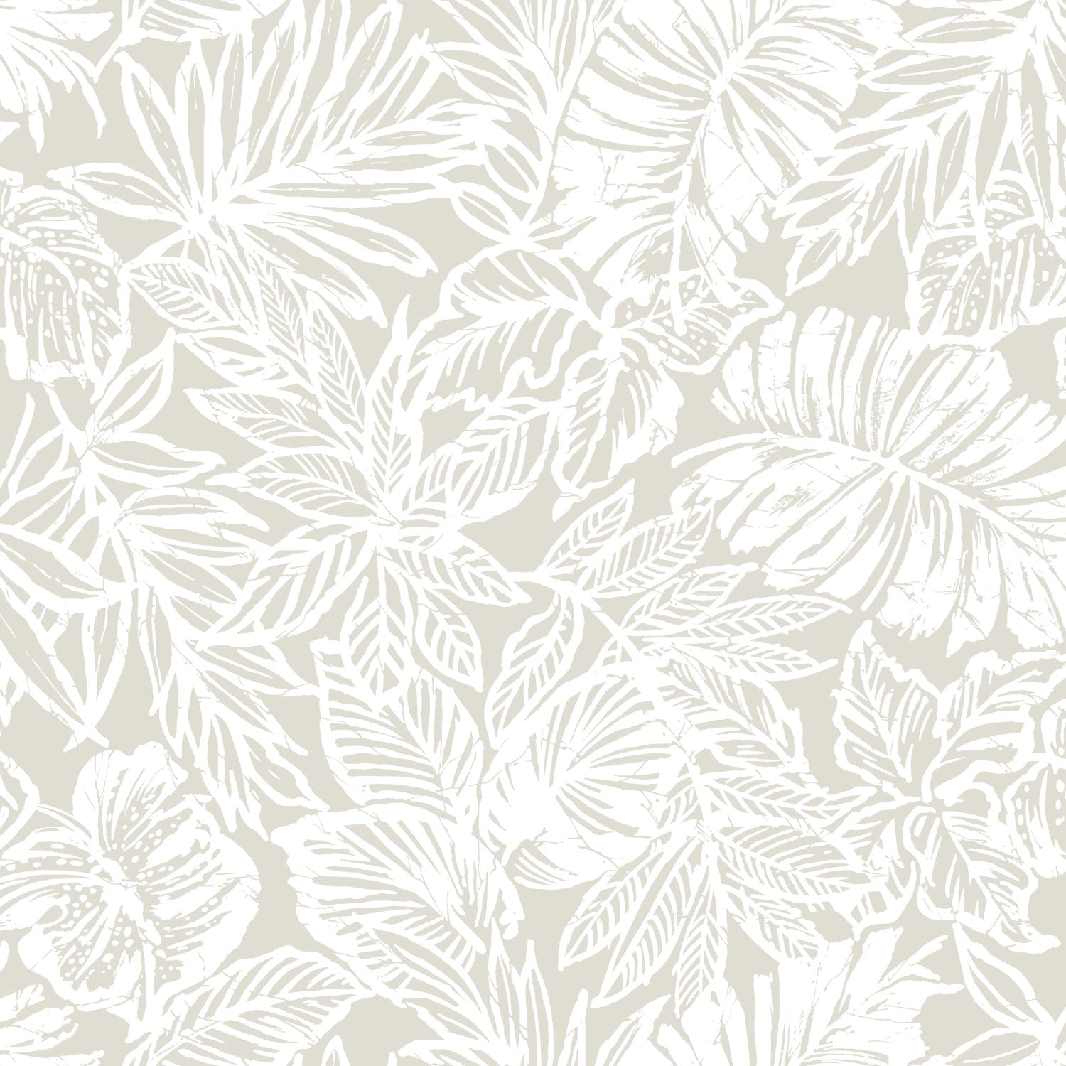 Batik Tropical Leaf Peel and Stick Wallpaper by WallPops