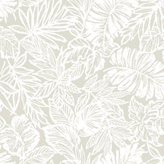 Batik Tropical Leaf Peel and Stick Wallpaper by WallPops