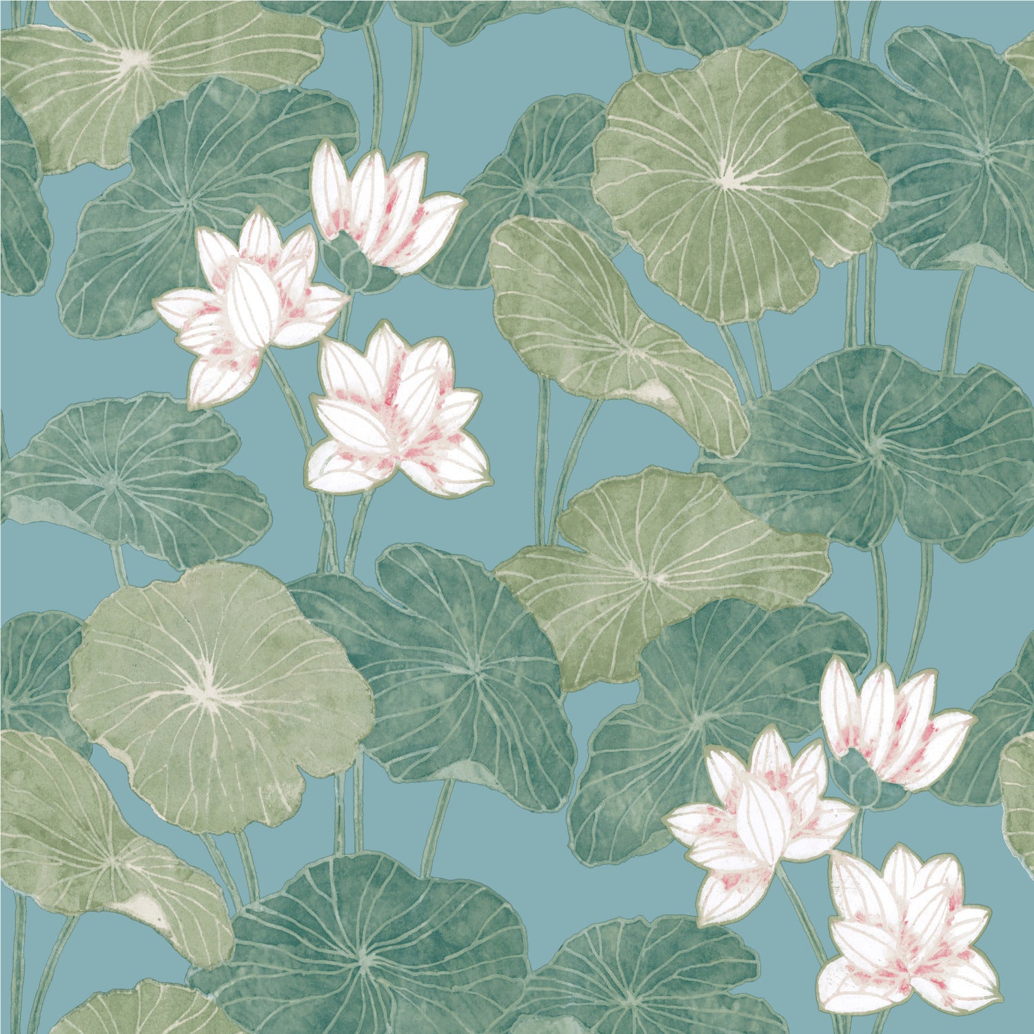 Lily Pad Peel and Stick Wallpaper by WallPops