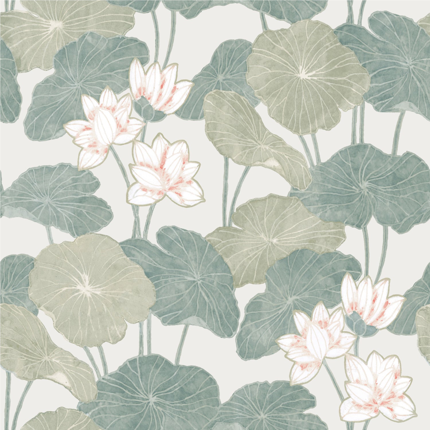 Lily Pad Peel and Stick Wallpaper by WallPops