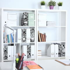 Batik Tropical Leaf Peel and Stick Wallpaper in a room setting