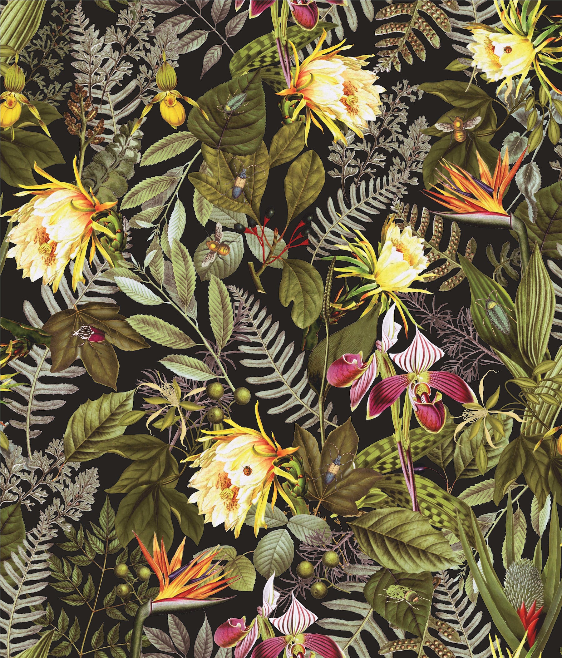 Tropical Flowers Peel and Stick Wallpaper by WallPops