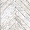 Herringbone Wood Boards Peel and Stick Wallpaper by WallPops