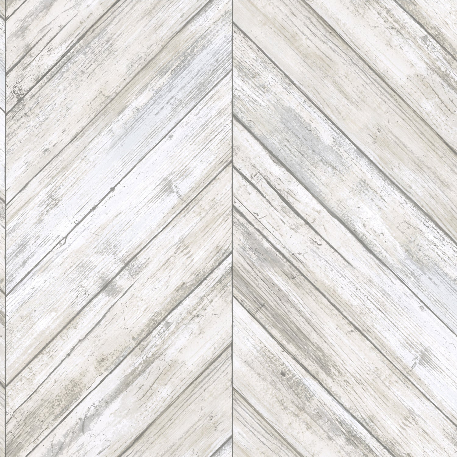 Herringbone Wood Boards Peel and Stick Wallpaper by WallPops