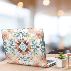Cottage Garden Kaleidoscope Peel and Stick Wallpaper in a room setting