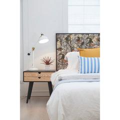 Tropical Flowers Peel and Stick Wallpaper in a room setting