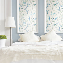 Floral Sprig Peel and Stick Wallpaper in a room setting