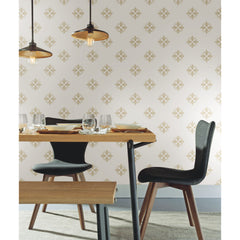 Honey Bee Peel and Stick Wallpaper in a room setting