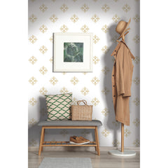 Honey Bee Peel and Stick Wallpaper in a room setting