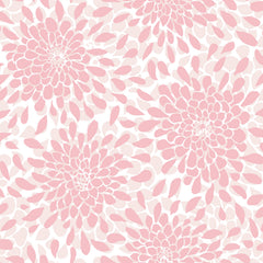 Toss the Bouquet Peel and Stick Wallpaper with Metallic Inks by WallPops