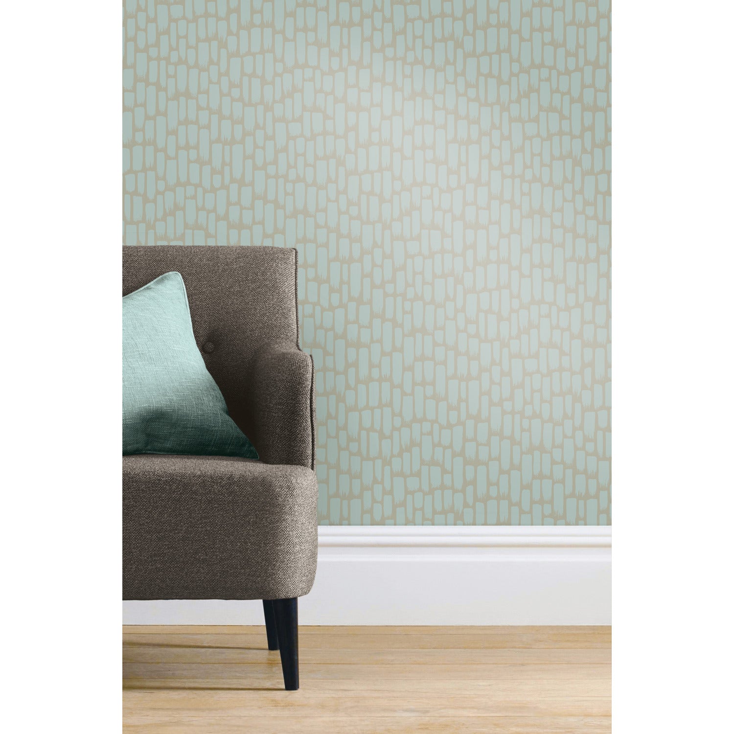 Sumi-E Peel and Stick Wallpaper in a room setting