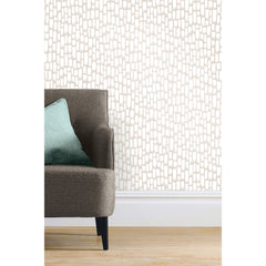 Sumi-E Peel and Stick Wallpaper in a room setting