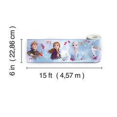 Disney Frozen 2 Peel and Stick Border - dimensions