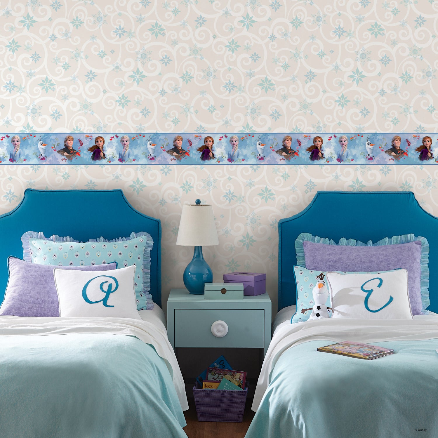 Disney Frozen 2 Peel and Stick Border in a room setting
